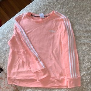 Adidas peach aerobic style sweatshirt